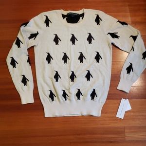 French Connection penguin sweater. Large.